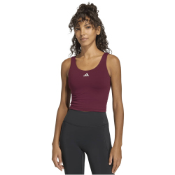 adidas 3-Streifen Studio All Me Light Support Tanktop Damen HZ0875 - maroon XL