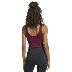adidas 3-Streifen Studio All Me Light Support Tanktop Damen HZ0875 - maroon XL