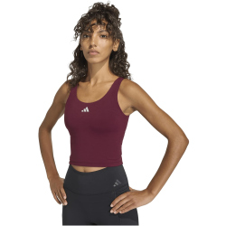 adidas 3-Streifen Studio All Me Light Support Tanktop Damen HZ0875 - maroon XL
