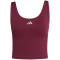 adidas 3-Streifen Studio All Me Light Support Tanktop Damen HZ0875 - maroon XL