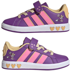 adidas x Disney Minnie Mouse Grand Court Sneaker Kinder JS2347 - active purple/st tropic bloom/cloud white 38