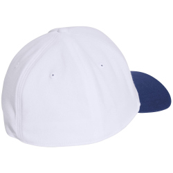 adidas Flexfit Baseball Cap KF0407 - white/dark blue/grey two M/L
