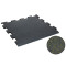TRENDY SPORT Bodenmatte Rubber Interlocking Flooring Segura 1000 Randstück schwarz/grün 1,0 cm