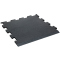 TRENDY SPORT Bodenmatte Rubber Interlocking Flooring Segura Segura 1000 Randstück 2,0 cm schwarz