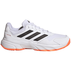 adidas Courtjam Control 3 Tennisschuhe Herren KJ3699 - cloud white/core black/lucid orange 41 1/3