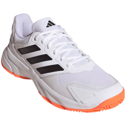 adidas Courtjam Control 3 Tennisschuhe Herren KJ3699 - cloud white/core black/lucid orange 41 1/3