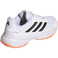 adidas Courtjam Control 3 Tennisschuhe Herren KJ3699 - cloud white/core black/lucid orange 41 1/3