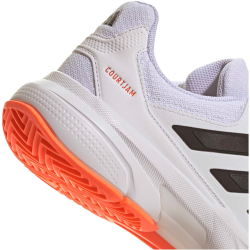 adidas Courtjam Control 3 Tennisschuhe Herren KJ3699 - cloud white/core black/lucid orange 41 1/3