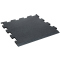 TRENDY SPORT Bodenmatte Rubber Flooring Segura black 1000 Randst&uuml;ck schwarz 1,0 cm