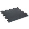 TRENDY SPORT Bodenmatte Rubber Interlocking Flooring Fina 1100 Randstück schwarz 1,0 cm