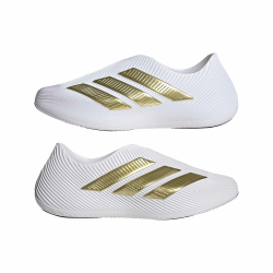 adidas Purechill Badeschuhe Herren KJ5138 - cloud white/gold met./core black 43 1/3