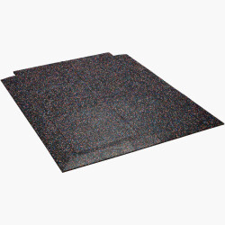 TRENDY SPORT Bodenmatte Rubber Flooring Fora schwarz/weiß/blau/orange 2 cm