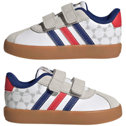adidas VL Court 3.0 Sneaker Kinder KJ6131 - cloud white/pure ruby/mystery ink 22
