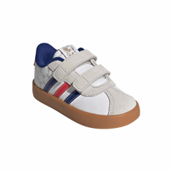 adidas VL Court 3.0 Sneaker Kinder KJ6131 - cloud white/pure ruby/mystery ink 22