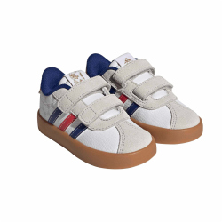 adidas VL Court 3.0 Sneaker Kinder KJ6131 - cloud white/pure ruby/mystery ink 22