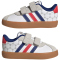 adidas VL Court 3.0 Sneaker Kinder KJ6131 - cloud white/pure ruby/mystery ink 22