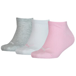 3er Pack PUMA Kinder Sneakersocken rose water 23-26