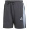 adidas Essentials 3-Streifen French Terry Sweatshorts Herren KT5109 - grey six/glow blue S
