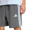 adidas Essentials 3-Streifen French Terry Sweatshorts Herren KT5109 - grey six/glow blue S