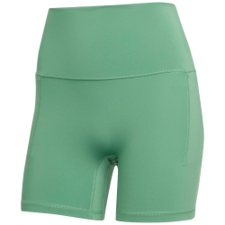 adidas 3-Streifen Studio All Me Booty kurze Leggings Damen KV4682 - preloved green XS/5"