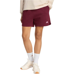 adidas 3-Streifen Studio Fleece Loose Sweatshorts Damen KV6604 - maroon XS
