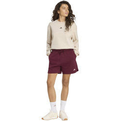 adidas 3-Streifen Studio Fleece Loose Sweatshorts Damen KV6604 - maroon XS