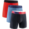 3er Pack UNDER ARMOUR Performance Tech Novelty 6" Boxershorts Herren 614 - racer red M