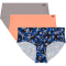 3er Pack UNDER ARMOUR Pure Stretch No-Show Print Hipster Damen 833 - flare orange M