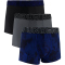 3er Pack UNDER ARMOUR Performance Tech Print 3" Boxershorts Herren 033 - gravel XS