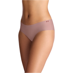 3er Pack UNDER ARMOUR Pure Stretch No-Show Solid Hipster Damen 678 - tourmaline pink XL