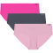 3er Pack UNDER ARMOUR Pure Stretch No-Show Solid Hipster Damen 677 - rebel pink XS