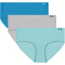 3er Pack UNDER ARMOUR Pure Stretch No-Show Solid Hipster Damen 453 - opal blue XL