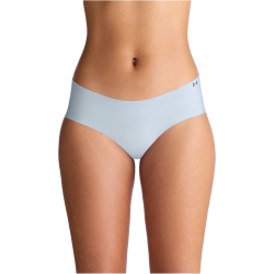 3er Pack UNDER ARMOUR Pure Stretch No-Show Solid Hipster Damen 439 - blue calm XL