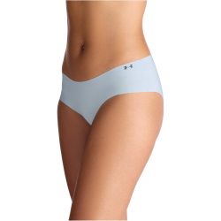 3er Pack UNDER ARMOUR Pure Stretch No-Show Solid Hipster Damen 439 - blue calm XL