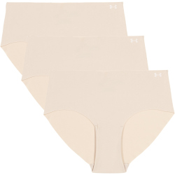 3er Pack UNDER ARMOUR Pure Stretch No-Show Solid Hipster Damen 249 - hue 500 XL