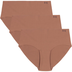 3er Pack UNDER ARMOUR Pure Stretch No-Show Solid Hipster Damen 230 - hue 625 XL