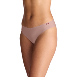 3er Pack UNDER ARMOUR Pure Stretch No-Show Solid Bikini Briefs Damen 678 - tourmaline pink XL
