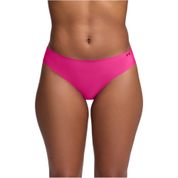 3er Pack UNDER ARMOUR Pure Stretch No-Show Solid Bikini Briefs Damen 677 - rebel pink S