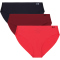 3er Pack UNDER ARMOUR Pure Stretch No-Show Solid Bikini Briefs Damen 614 - racer red XS