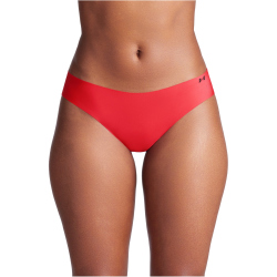 3er Pack UNDER ARMOUR Pure Stretch No-Show Solid Bikini Briefs Damen 614 - racer red S