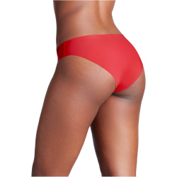 3er Pack UNDER ARMOUR Pure Stretch No-Show Solid Bikini Briefs Damen 614 - racer red S