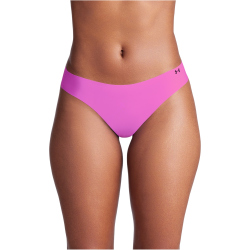 3er Pack UNDER ARMOUR Pure Stretch No-Show Solid String Damen 354 - retro green L