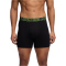 3er Pack UNDER ARMOUR Performance Cotton Solid 6" Boxershorts Herren 988 - black/hi vis yello 3XL