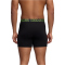 3er Pack UNDER ARMOUR Performance Cotton Solid 6" Boxershorts Herren 988 - black/hi vis yello 3XL