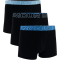 3er Pack UNDER ARMOUR Performance Cotton Solid 3" Boxershorts Herren 963 - black w/stream XS