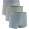3er Pack UNDER ARMOUR Performance Cotton Solid 3" Boxershorts Herren 032 - harbor blue XS