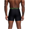 3er Pack UNDER ARMOUR Performance Tech Mesh Solid 6" Boxershorts Herren 989 - black/red XS