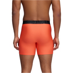 3er Pack UNDER ARMOUR Performance Tech Mesh Solid 6" Boxershorts Herren 616 - fire S