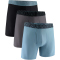3er Pack UNDER ARMOUR Performance Tech Mesh Solid 6" Boxershorts Herren 479 - jasper blue XS