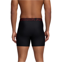 3er Pack UNDER ARMOUR Performance Tech Solid 6" Boxershorts Herren 961 - black/lava S